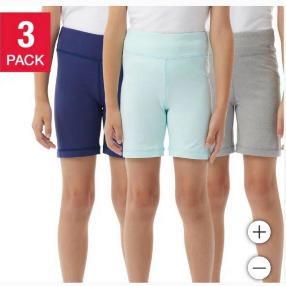 32 Degrees Kids' 3-pack Bike Short - Picture 2 of 4